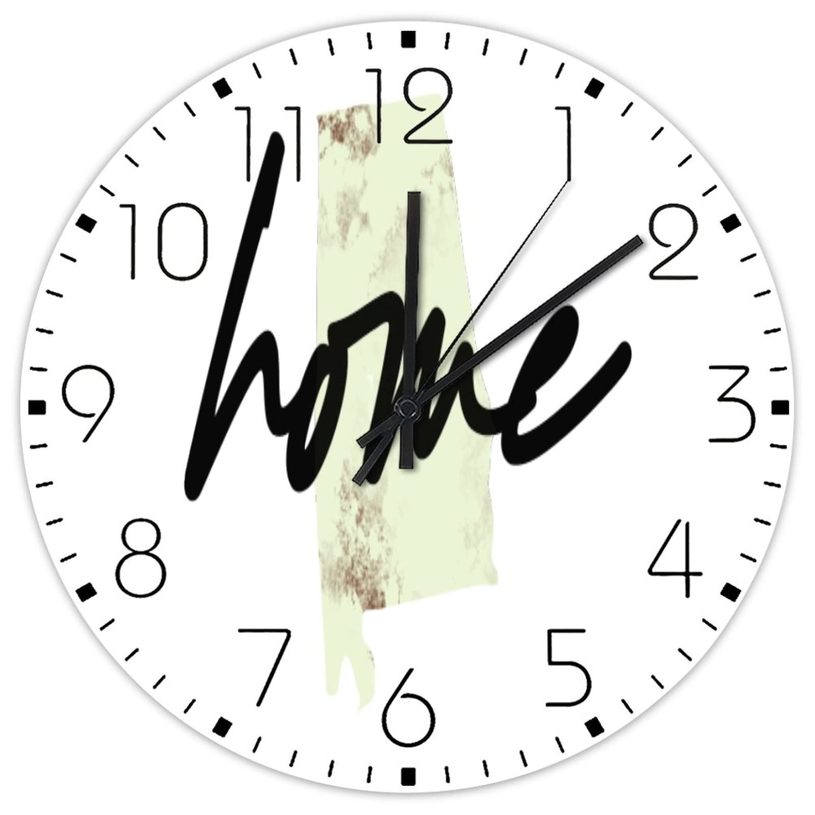 Horloge murale en bois silencieuse idéale pour créer un espace zen dans votre salle d'exercice