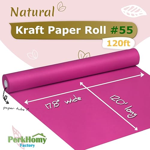 Vista 152 de PerkHomy - Rollo de papel kraft negro de 36 x 1.440 pulgadas (120 pies) para tablón de anuncios, papel artístico, cubierta de mesa, manualidades