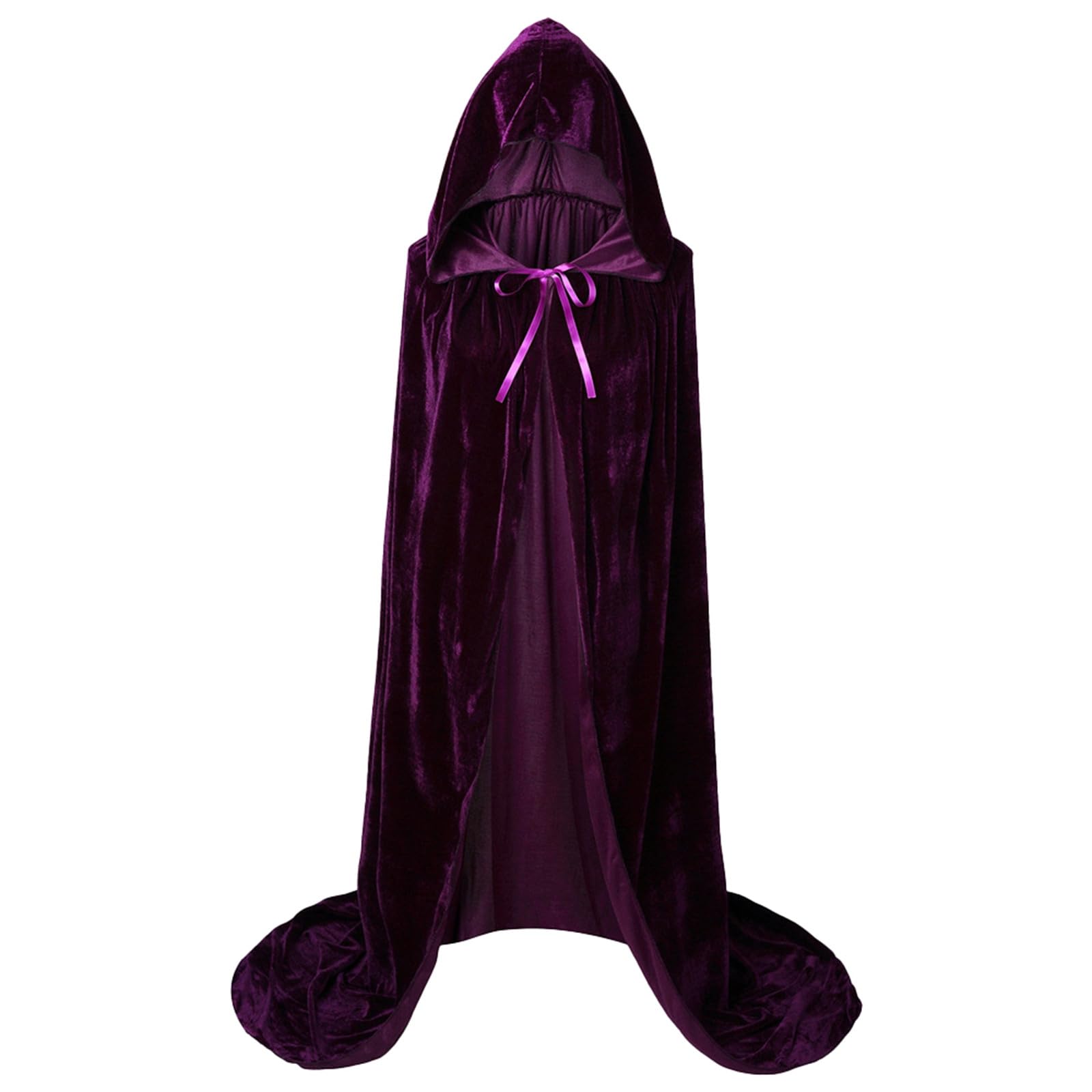 Traitors Dress Up Cloaks Adult,80-180Cm Green Cape For Halloween Parties Dark Green Velvet Hooded Cloak For Cosplay And Masquerade Events, Halloween Vampire Fancy Dress Masquerade โ image 1