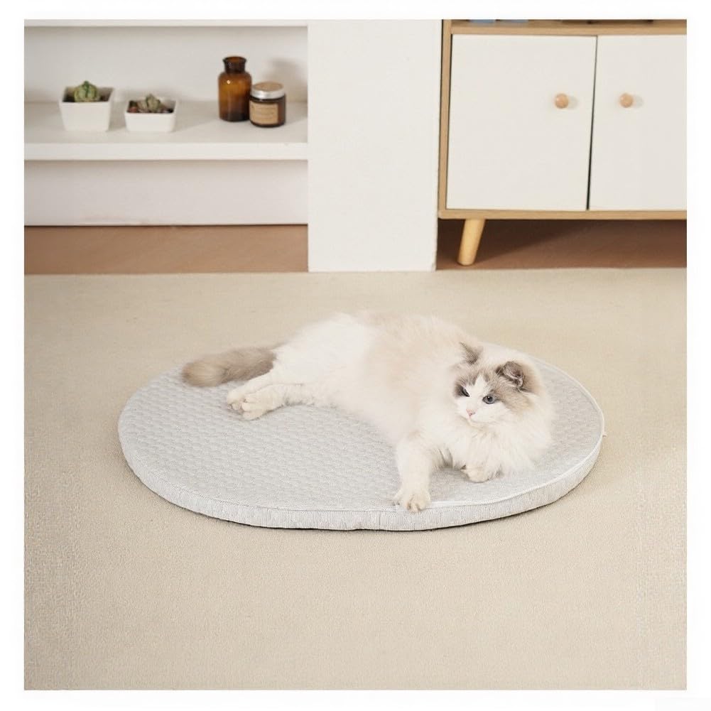 Kühlmatte für Haustiere, verschiedene Größen, geeignet für alle Arten von Haustieren, Hunden, Katzen, abnehmbar, waschbar, Sommerkomfort, Gel-Pad, selbstkühlend, (L)