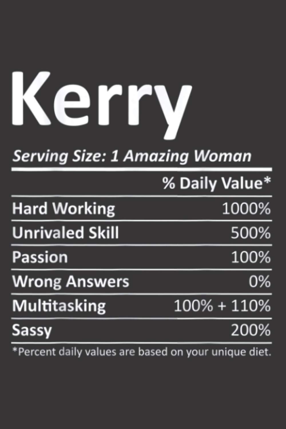 Kerry Nutrition Personalized Funny Christmas: Task notebook, Daily notebook, A5 size