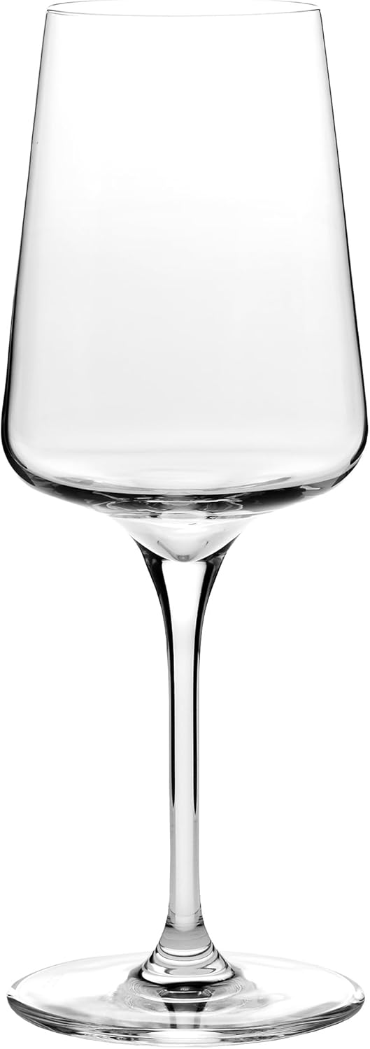 Krosno White and Sparkling Wine Glasses, 6 piece set, 13.52 oz, Infinity Collection, Elegant, Crystal Glass, Lead-free Glass, Dishwasher Safe, Made in Europe