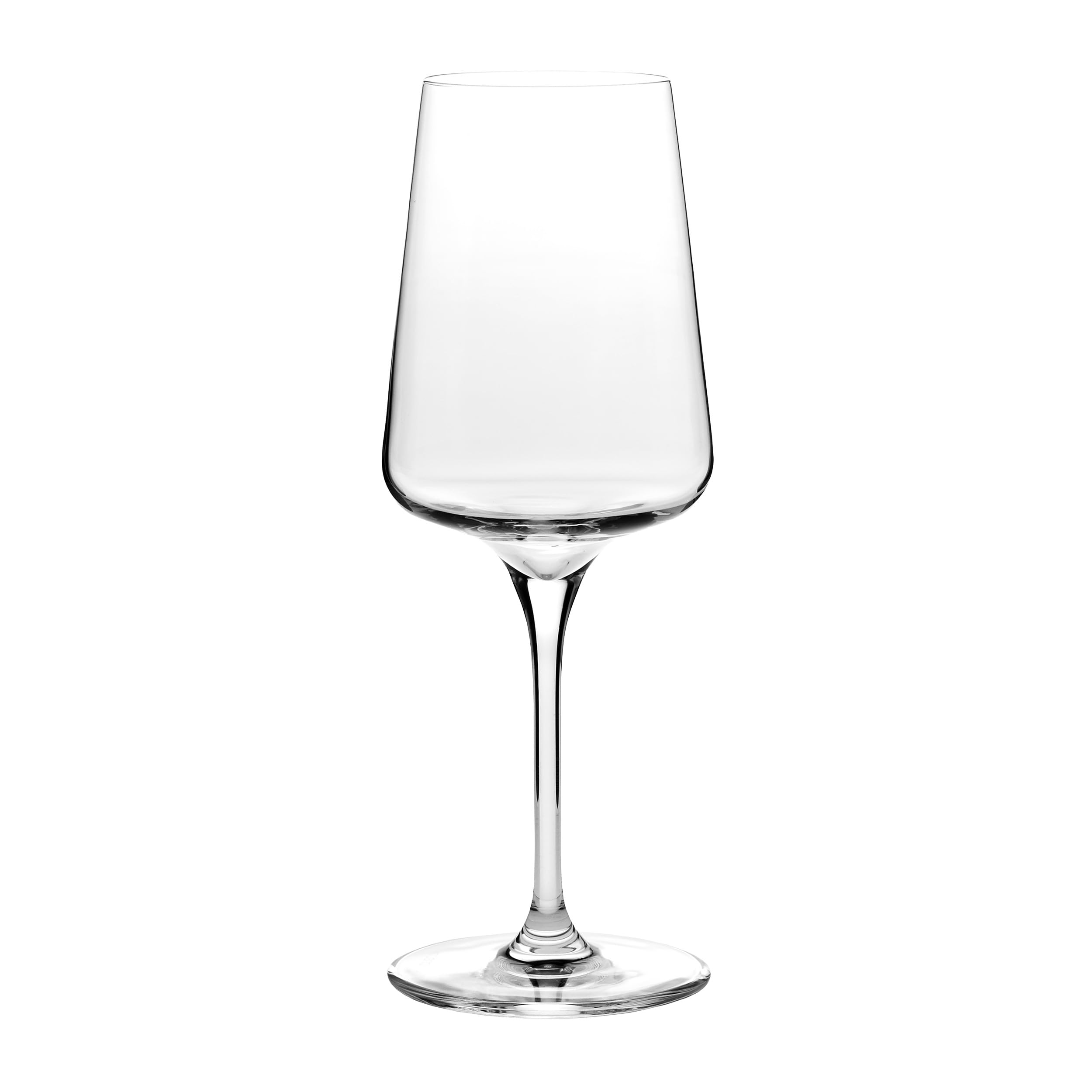 Krosno White and Sparkling Large Wine Glasses Drinking | 6 Pieces Set | 400 ml | Infinity Collection | Elegant | Cocktail Crystal Set Wedding Gift | Lead-Free Glass | Homes, Restaurants & Kitchen
