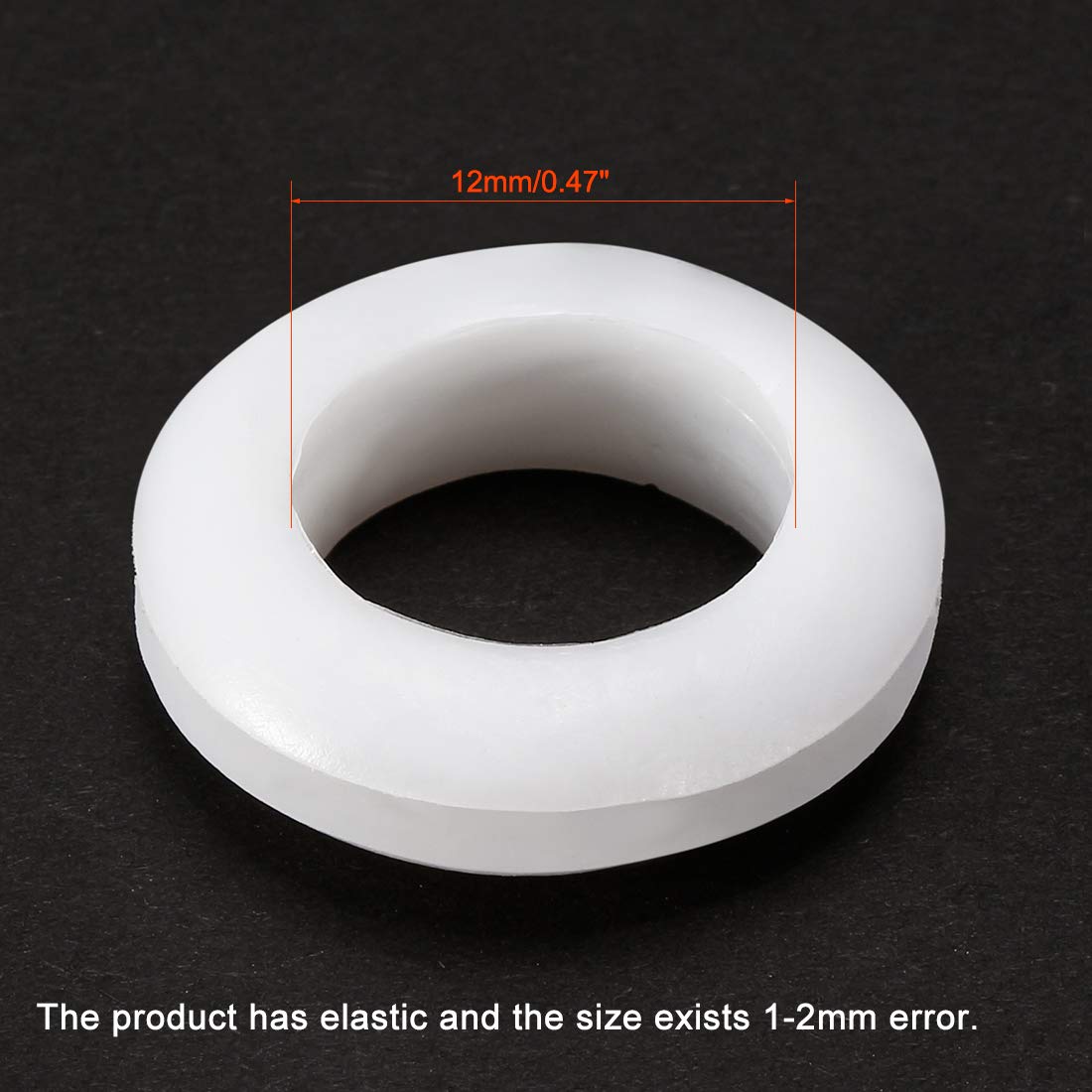 50 Pièces Protecteurs Passe-câble Caoutchouc - Blanc, Ø Int. 2mm, Fixation 3mm, Résistant Huile