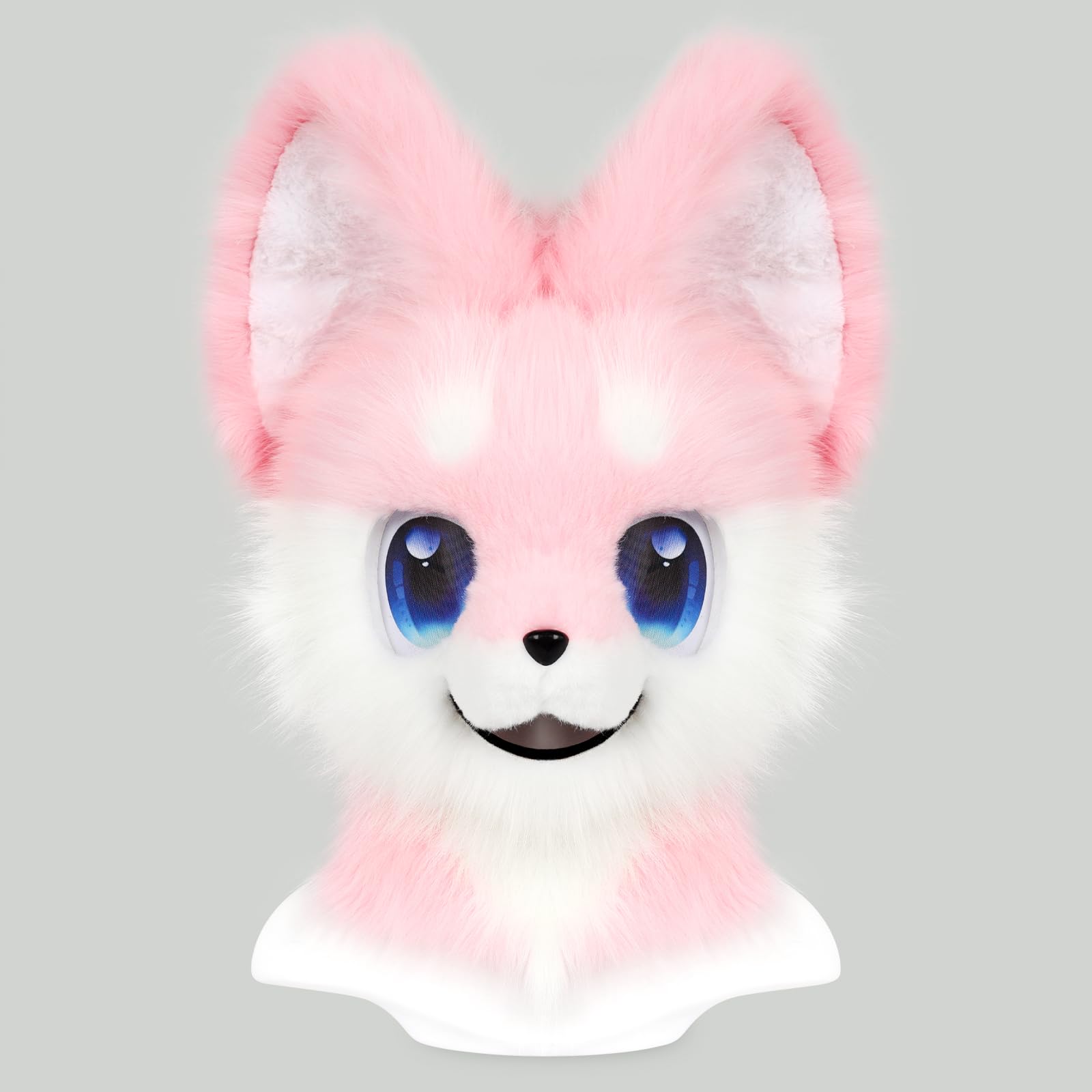 Tier Vollkopf Hund Maske Fursuit Therian Plüsch Realistische Masken für Party Halloween Cosplay Kostüm Accessoire