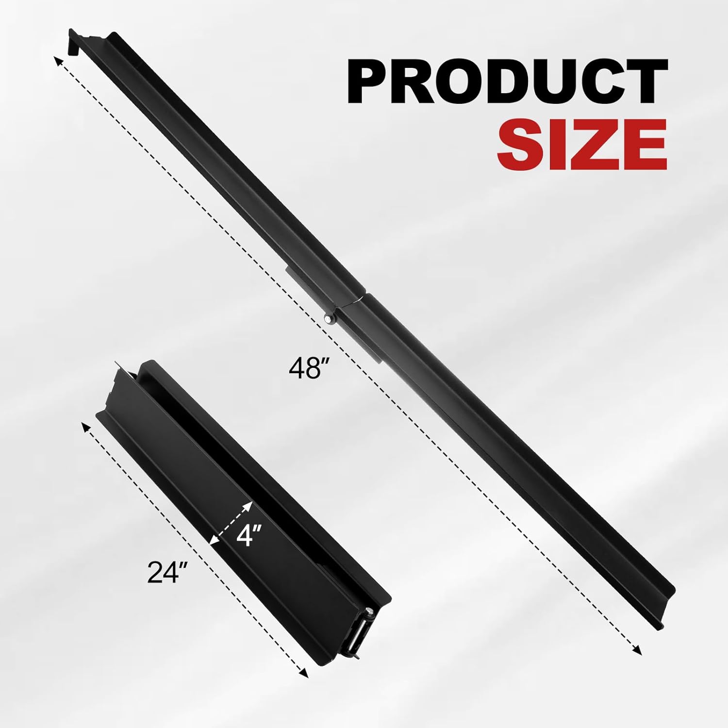 Bike Rack Loading Ramp, 48" Foldable E-Bike Loading Ramp Heavy Duty for MTB, Road Bikes and Mopeds