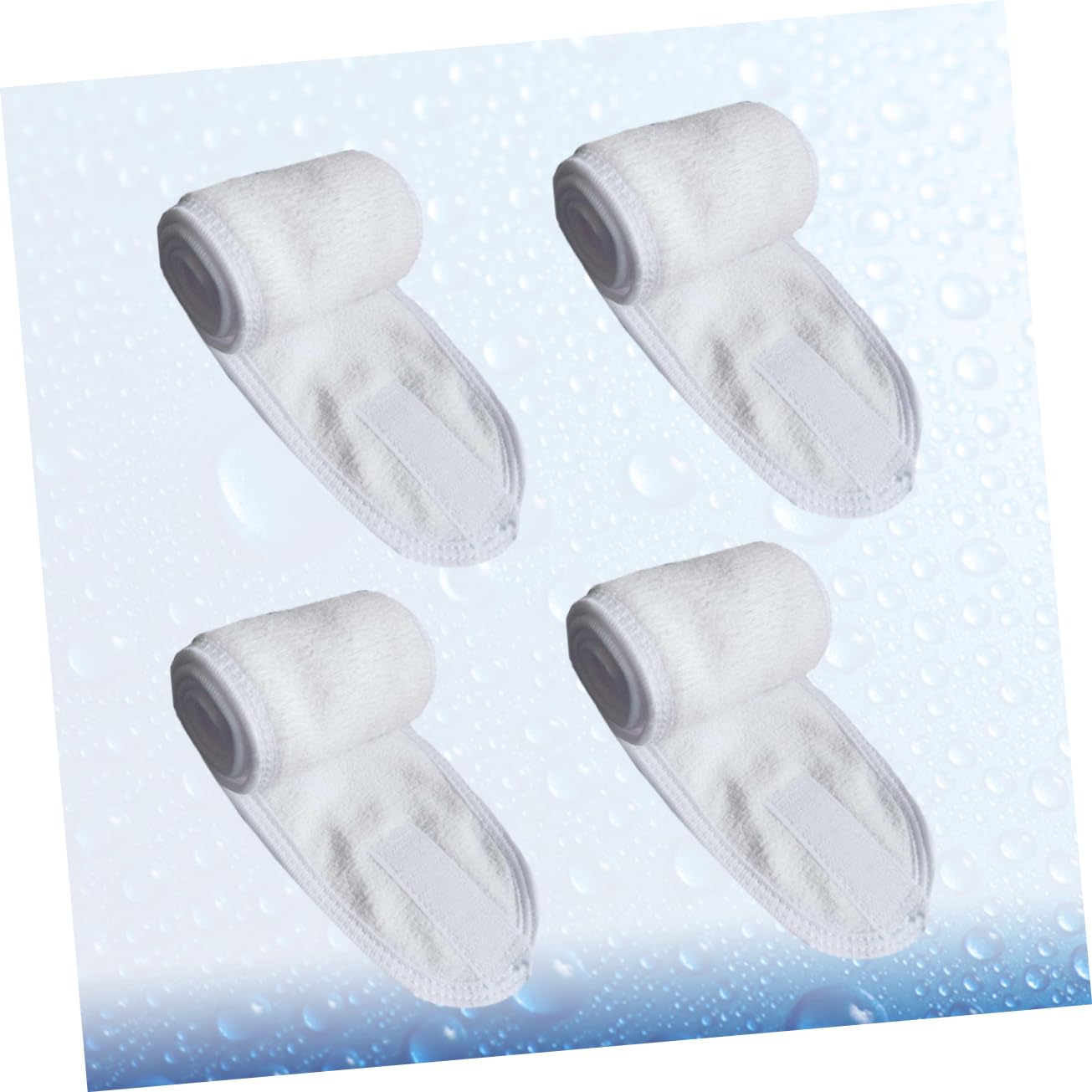 Beaupretty 12pièces Bandeaux Absorbants Pour Visage De Blanc Accessoires De Spa Et Maquillage Confortables Et Pratiques Pour Sport Soins Personnels
