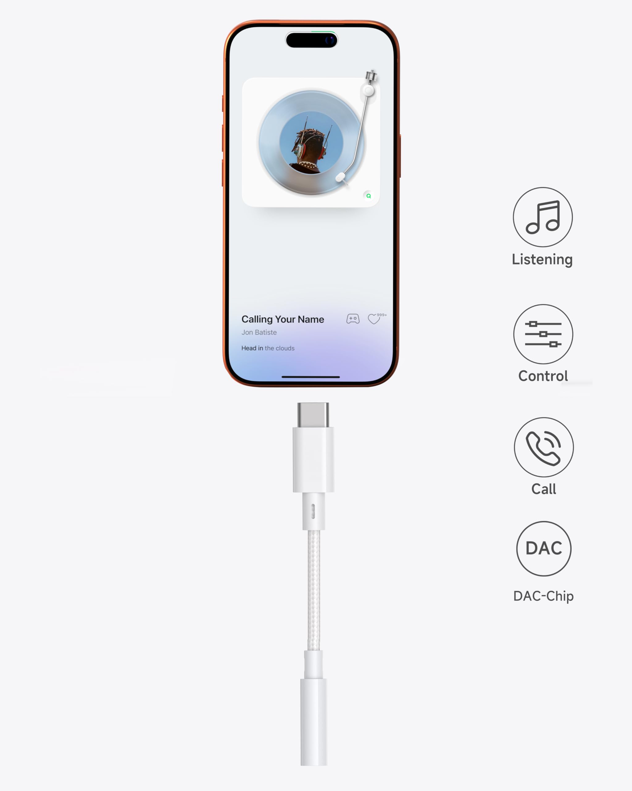 LERTOSEN USB Typ C auf 3,5 mm Buchse Kopfhöreranschluss-Adapter, (2 Stück) USB C auf Aux Audio Dongle Kabel, kompatibel mit iPhone 15 Pro Max 15 Pro 15 Plus, Galaxy S24 S23 S22 S21 Ultra, iPad Pro,
