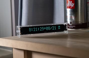 LGL Studio VFD Clock | Nixie Tube, Digital Tube Electronic Clock, Vacuum Fluorescent Display, Automatic Time Synchronization, Retro Desktop Decoration Gift