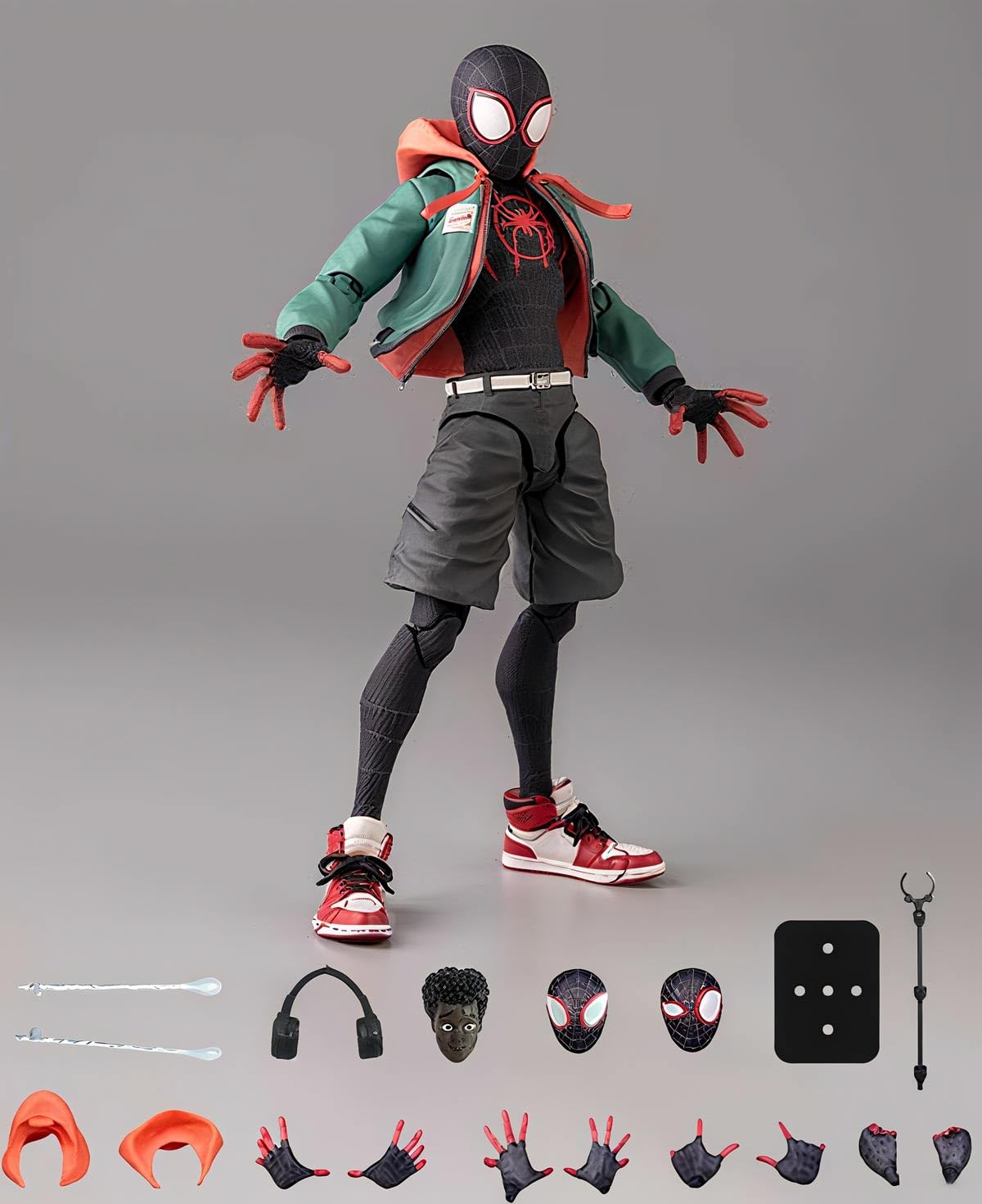 Spide Hero Action Figure, 6-Inch, Moveable Joints, with Display Bracket