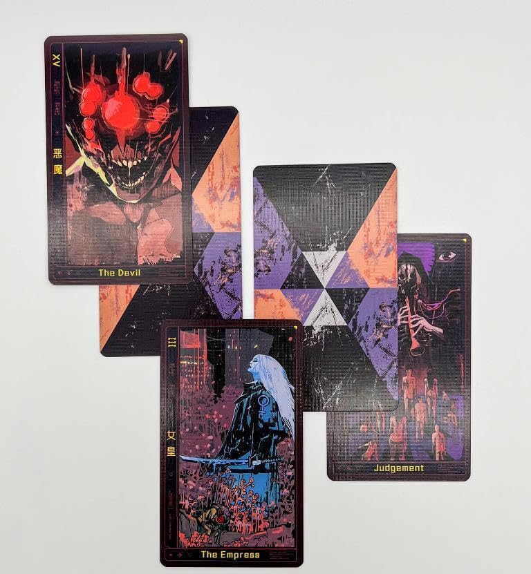 Amazon.co.jp: Cyberpunk 2077 Tarot Cards Tarot Tiles for Kids