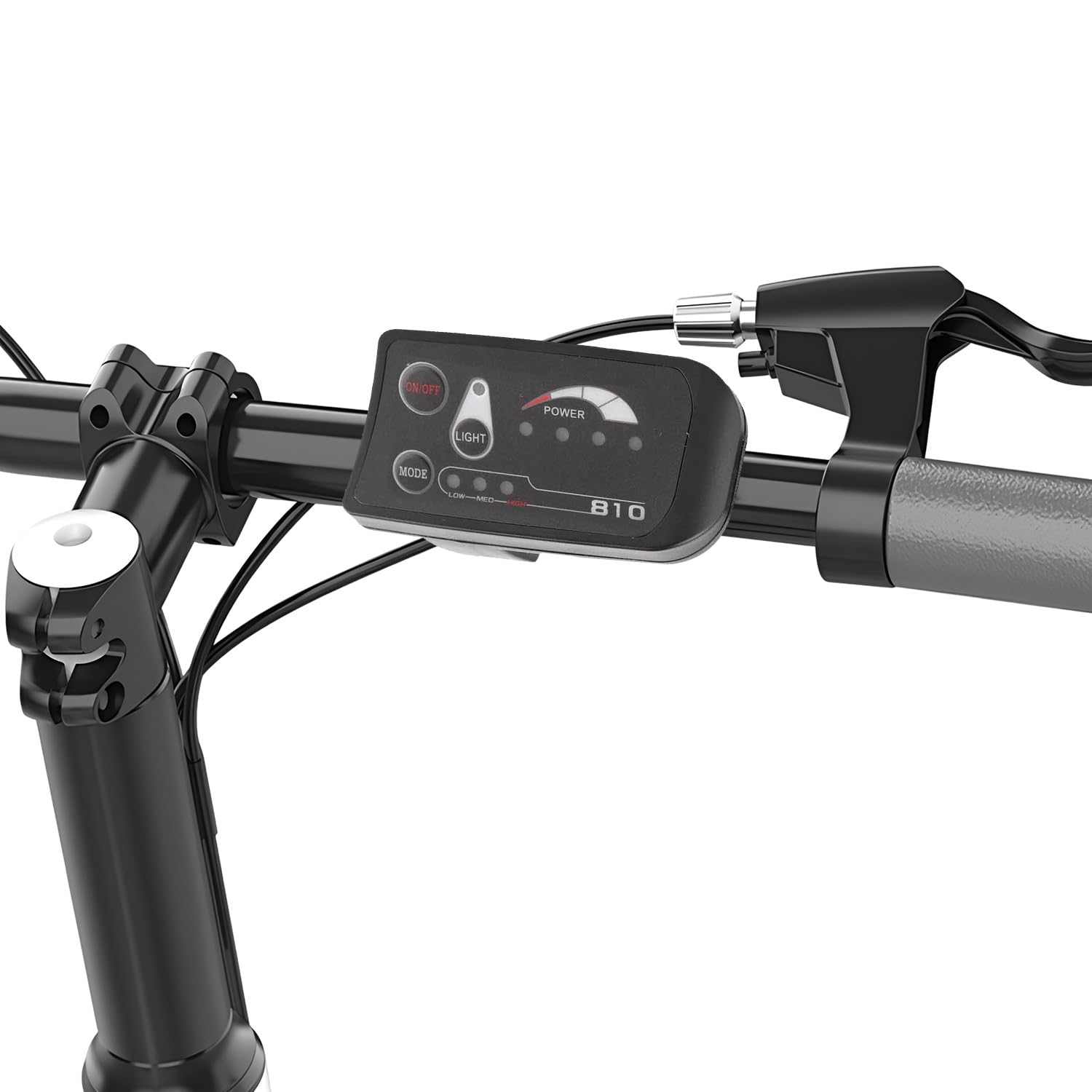 Display Bici Elettrica 48v 810, Display LED Controller per Bicicletta Elettrica Meter Tool Control Panel 3 Livelli di Rapporto Pannello di Controllo Intelligente di Potenza per Biciclette Elettriche | Display Bici Elettrica Batteria Control Panel 3 Livell