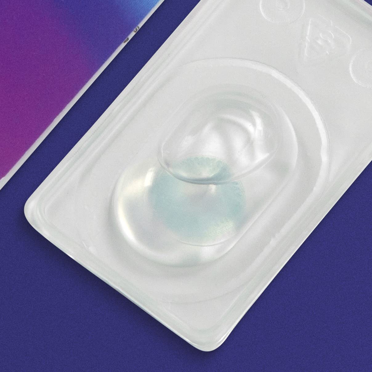 GLAMLENS Lenti a Contatto Colorate Grace Blue 2 Pezzi Mensili Silicone Idrogel Blu Naturali 0.00 Diottrie