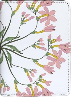 Carteira para passaporte abstrata floral de couro com mandala para passaporte, acessórios de viagem para homens e mulheres