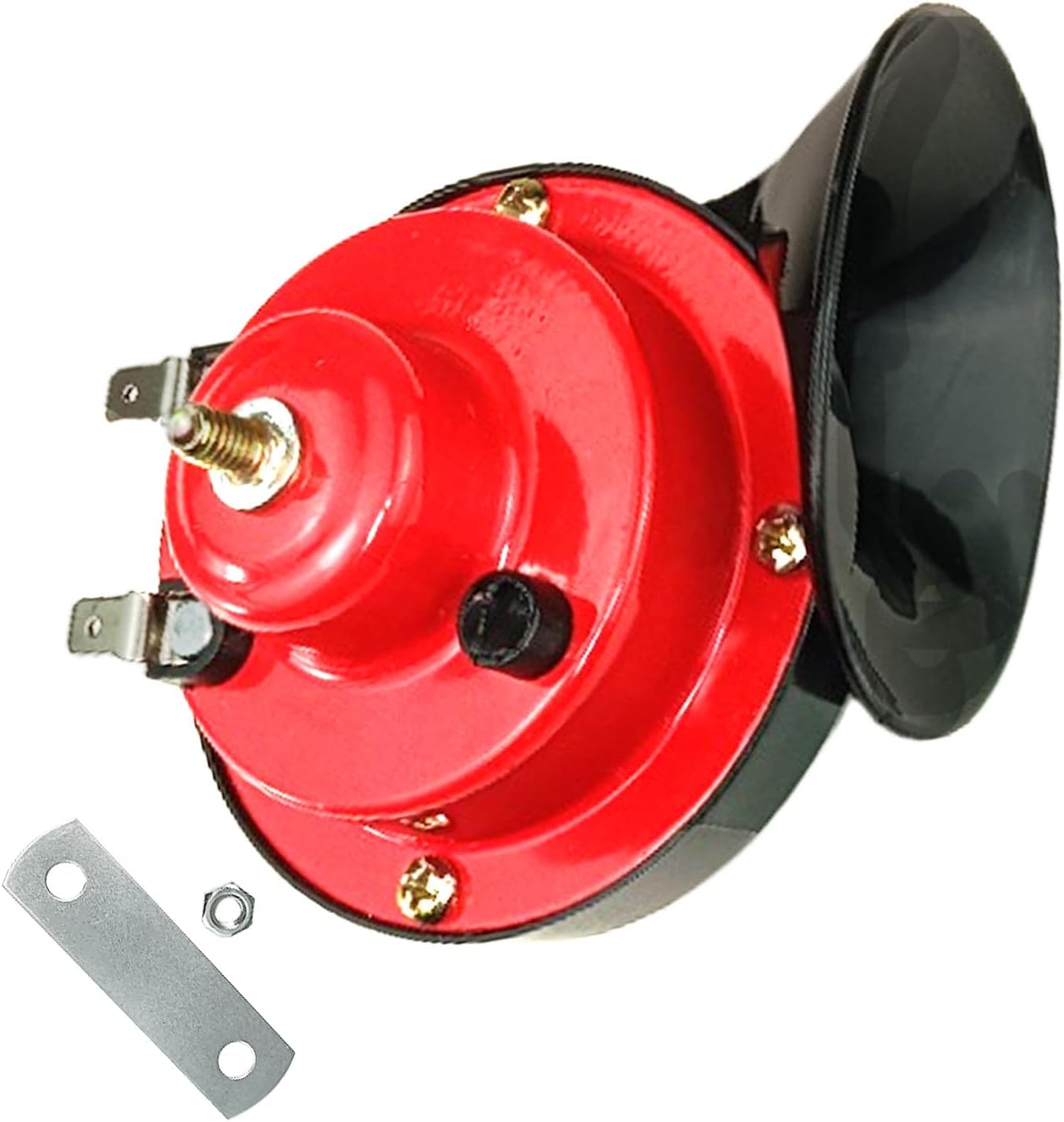 300DB Super Loud Train Horns, 12V 4A Waterproof Air Horns Replacement Kit, Car, Motorcycle, Truck, Bike, Boat Car Air Electric Snail Double Horn,