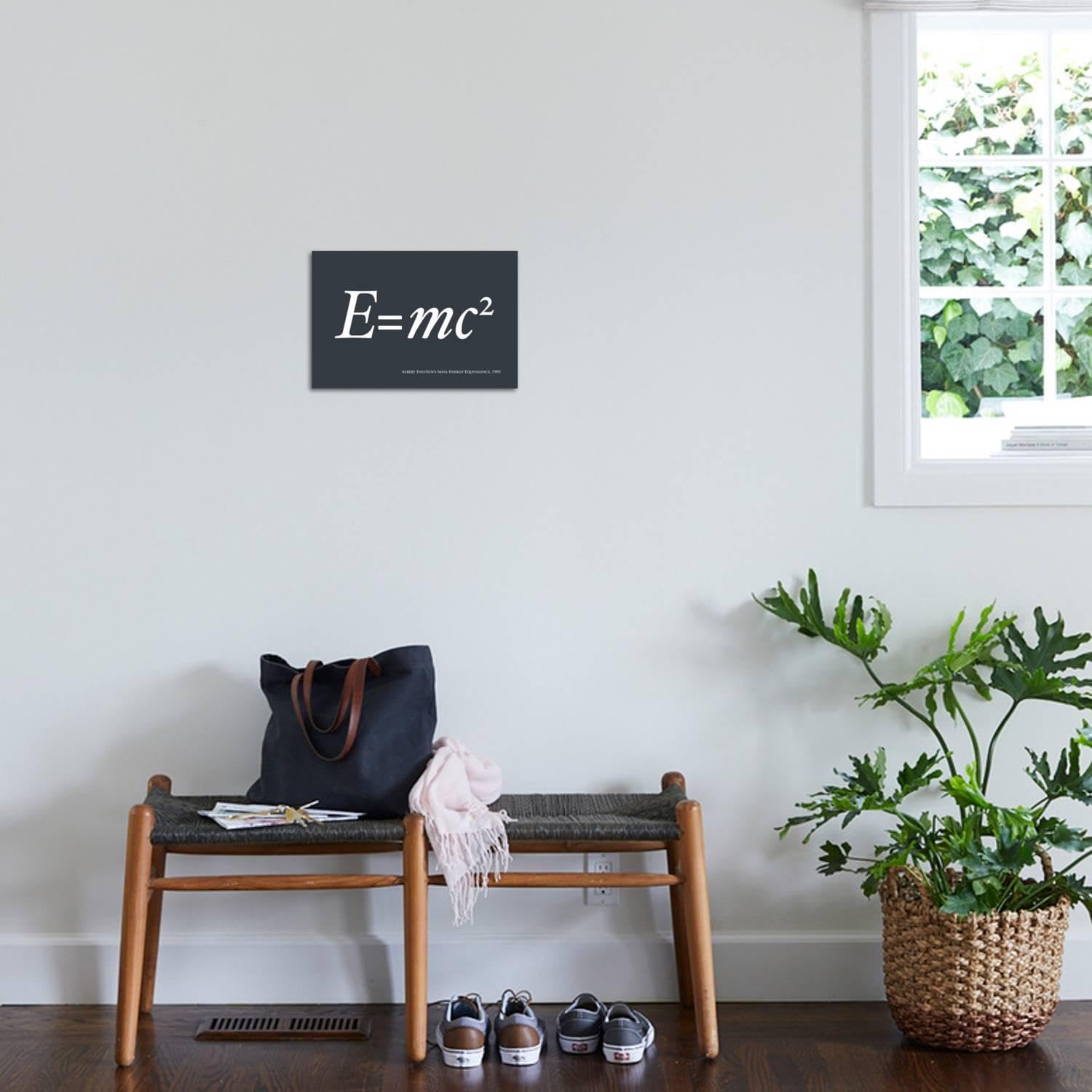 Amazon.com: ART.COM Wall Art Print Einstein E equals mc2 by