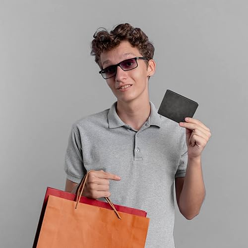 Vista 7 de Cartera delgada para hombre, de piel sintética, con 8 ranuras, billetera plegable para tarjetas de crédito con bolsillo para monedas con cremallera