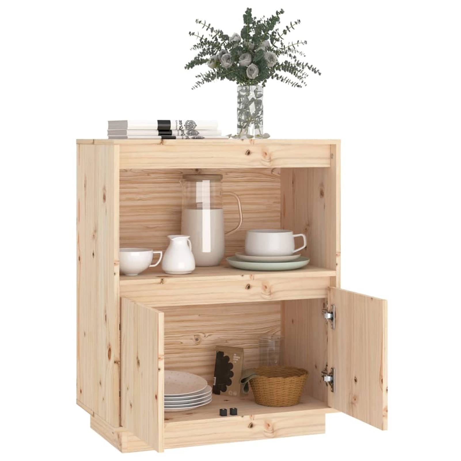 ShGaxin Kredens 60x34x75 cm z litego drewna sosnowego, komoda do przechowywania sypialni, komody z szufladami, szafka z szufladami259