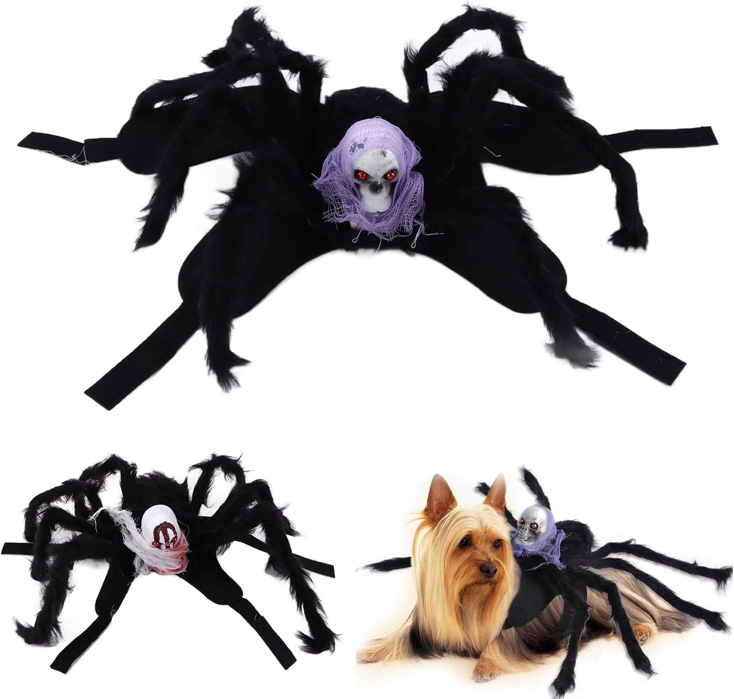 Spider Costume for Dogs and Cats, Halloween Pet Costume