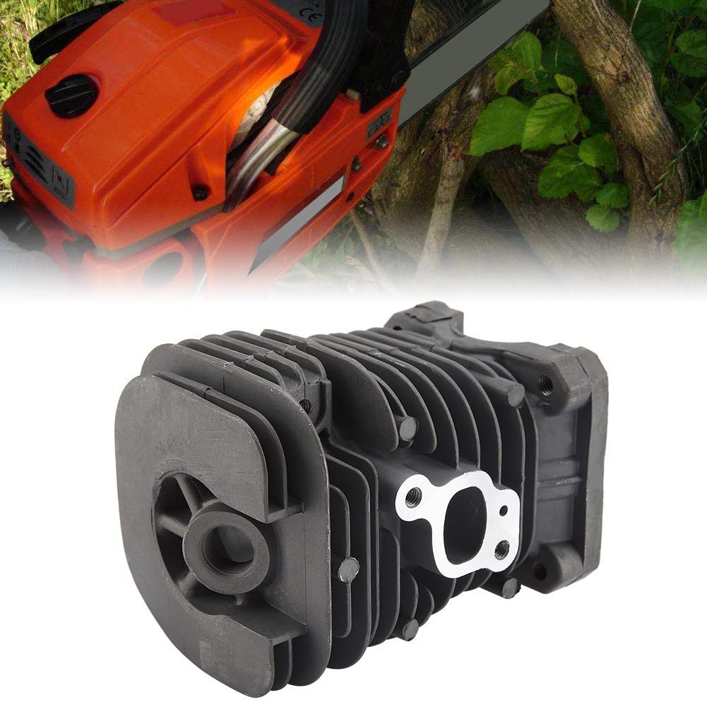 TOPINCN Sostituzione del pistone del Cilindro di Ricambio per Poulan 1900 1950 2025 2050 2055 2075 2175 2250 2375 Kit di ricostruzione Superiore fine 41 mm