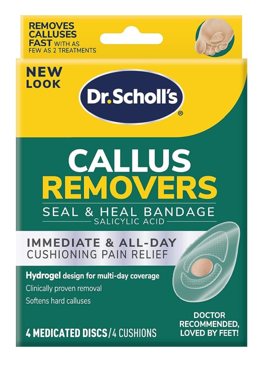 Dr. Scholls Callus Removers 4 Cushions - 4 Medicated Discs (Pack of 3)