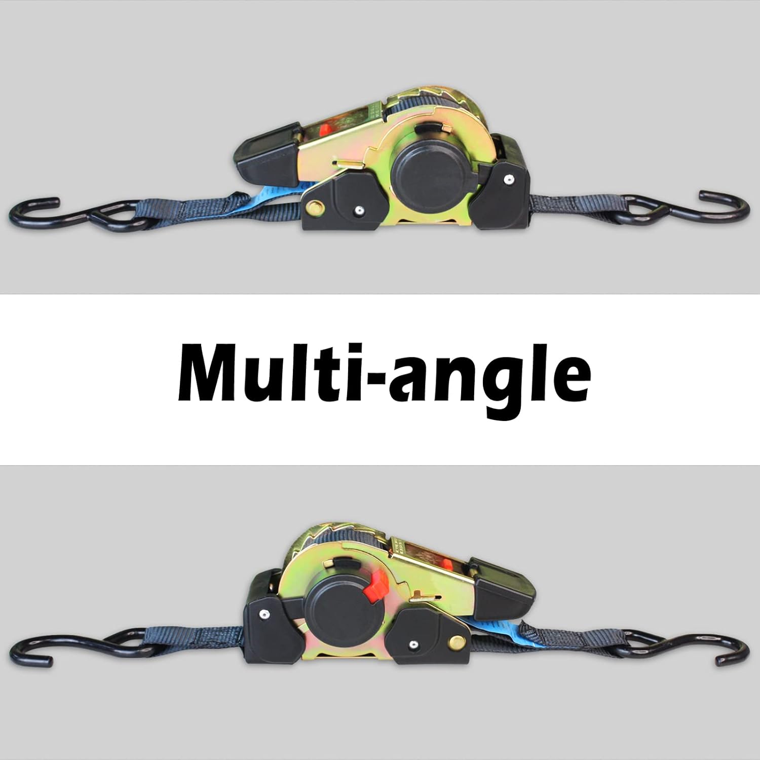 ANLULOAD Retractable Ratchet Strap(1 in x 11.5 ft),Ratchet Tie Down Strap for Motorcycles, Boats,Atvs,Utvs.W.L.L:700 Lbs/B.S:2,100 Lbs-(2 Pack) - Image 7