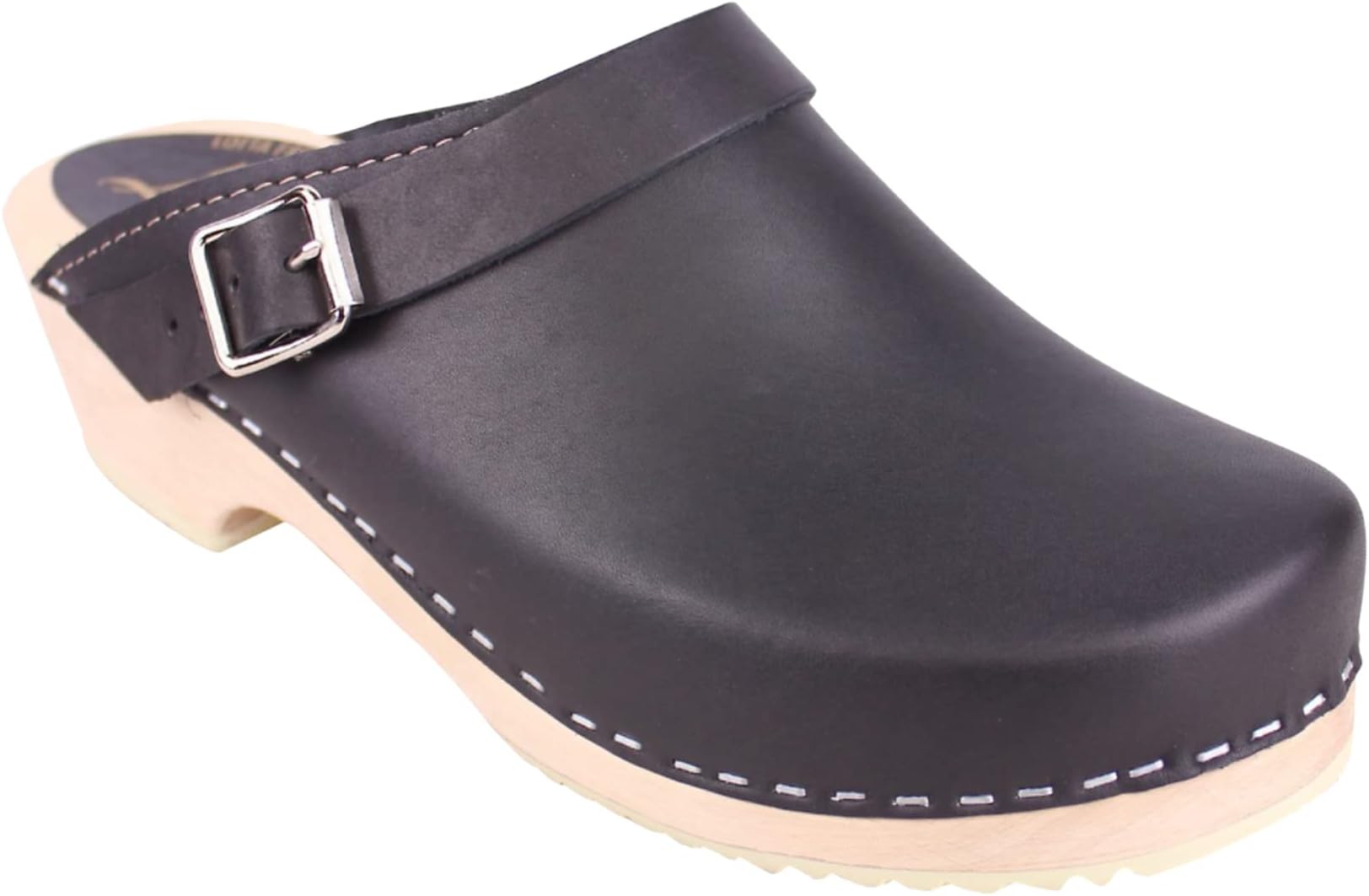 Lotta From StockholmClassic Clogs with Strap in Black