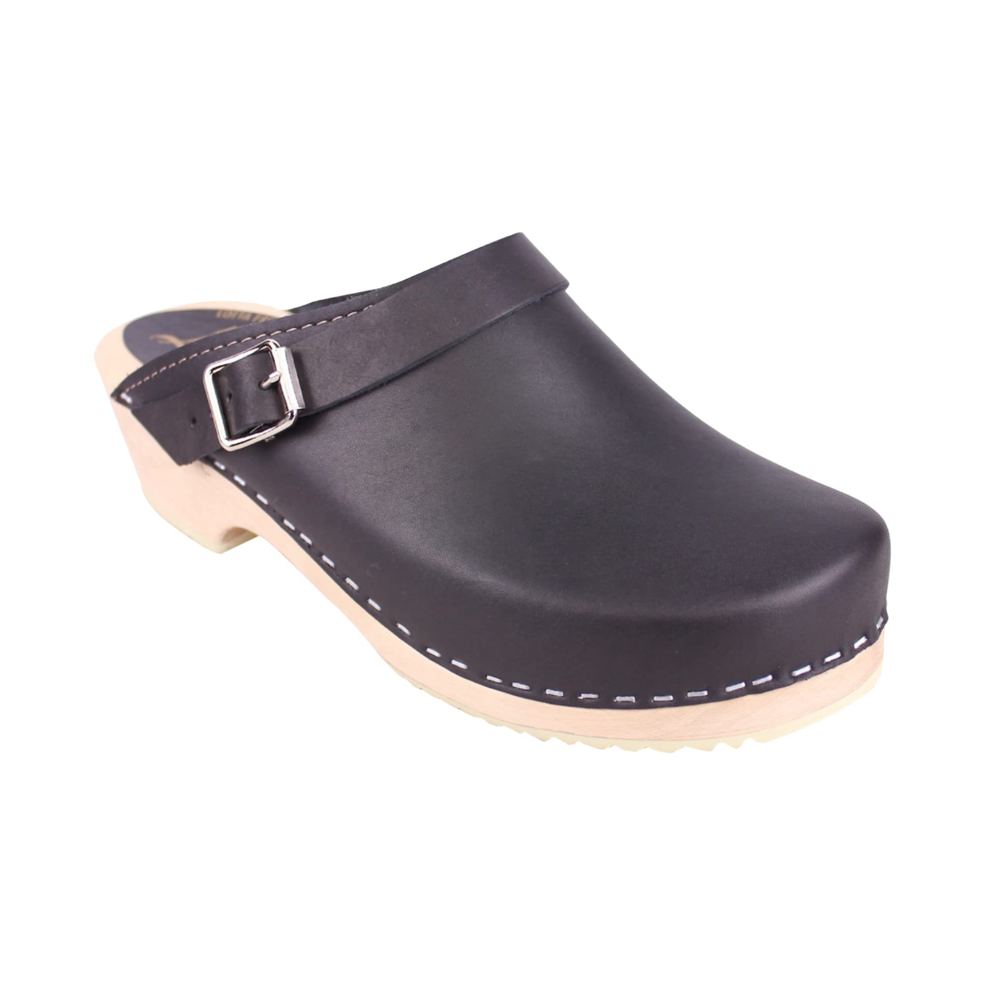 Lotta From StockholmClassic Clogs with Strap in Black