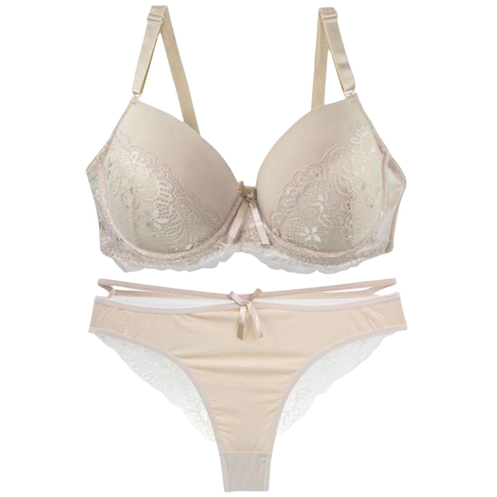 Femmes Sexy Sous-vêtements Mode Sexy Dentelle Soutien-gorge String Deux Pièces Ensemble Sous
