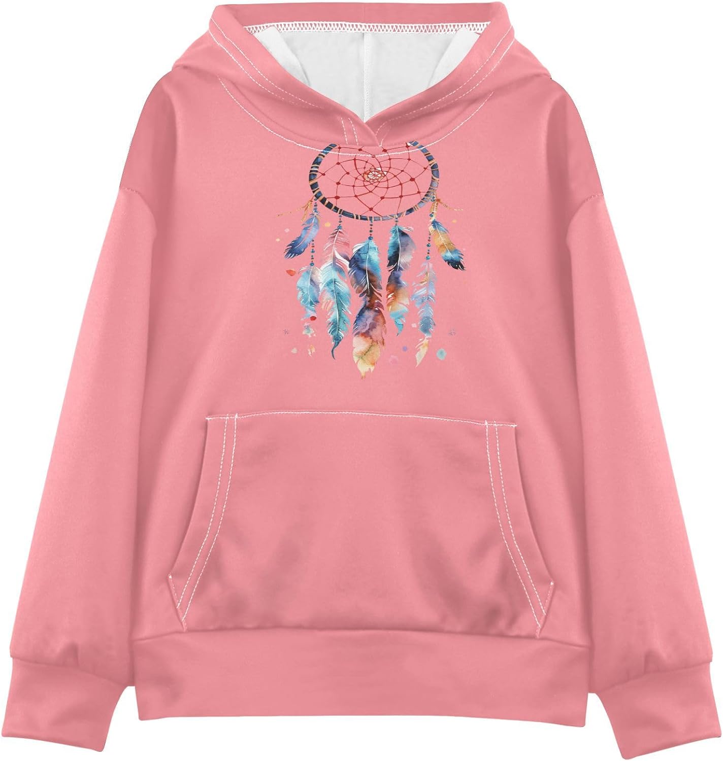 ALAZA dreamcatcher Watercolor Hoodies Sweatshirt for Boys Girls Kids Hooded Pullover Top