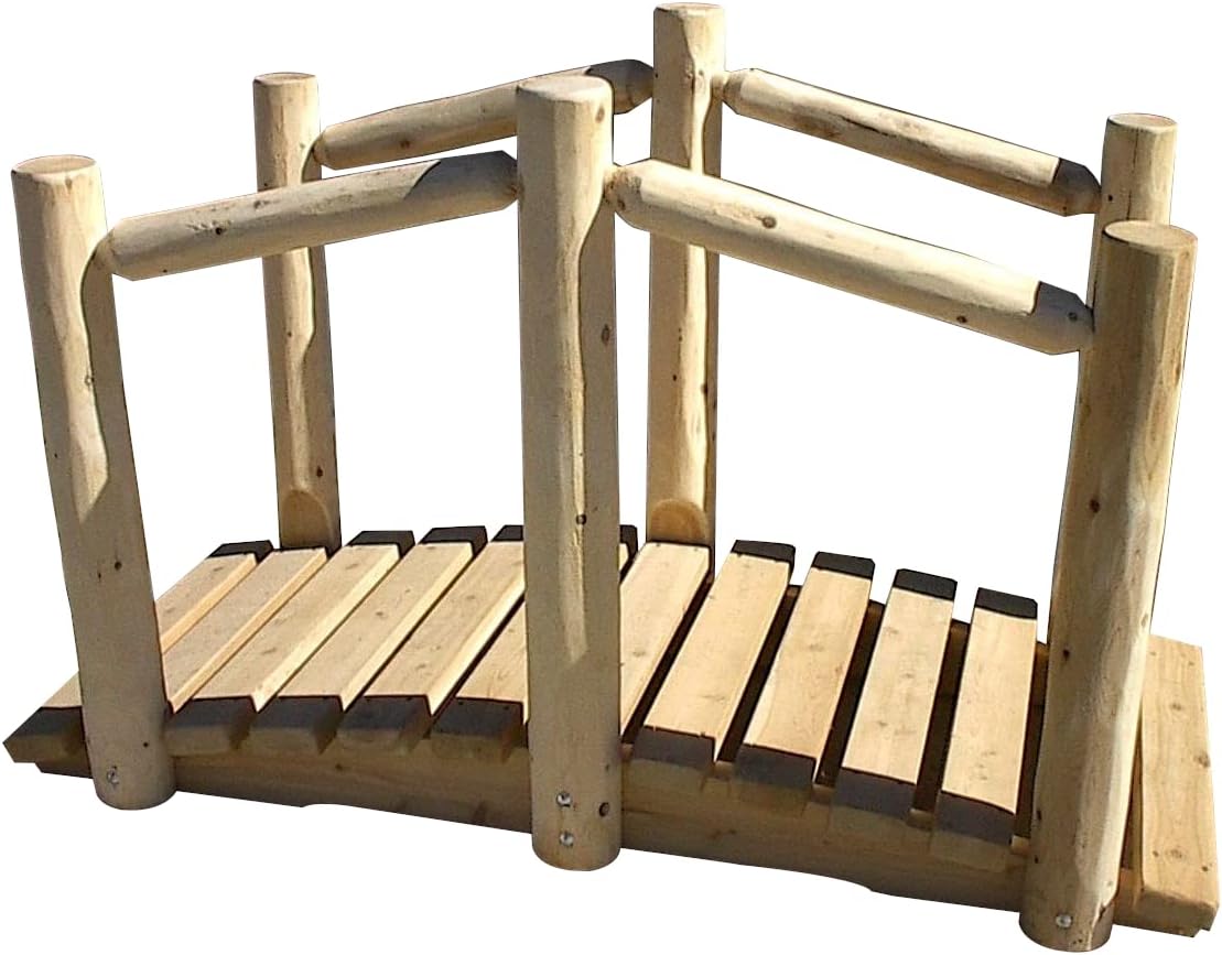 Furniture Barn USA White Cedar Log 4' Bridge