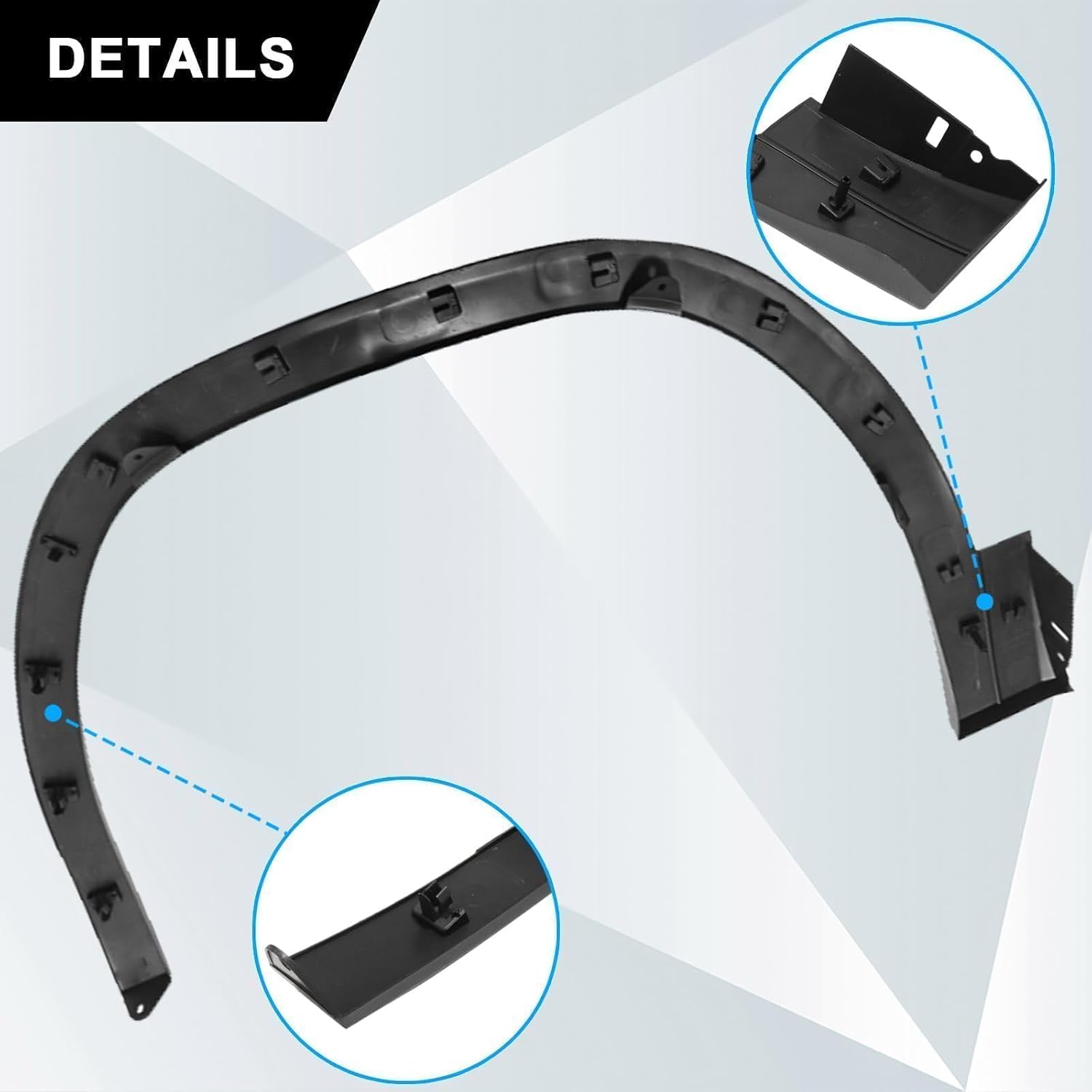 SecosAutoparts Fender Flare Front Right Side Compatible with Volkswagen Atlas 2018 2019 2020 2021 Replace# 3CN853718B9B9