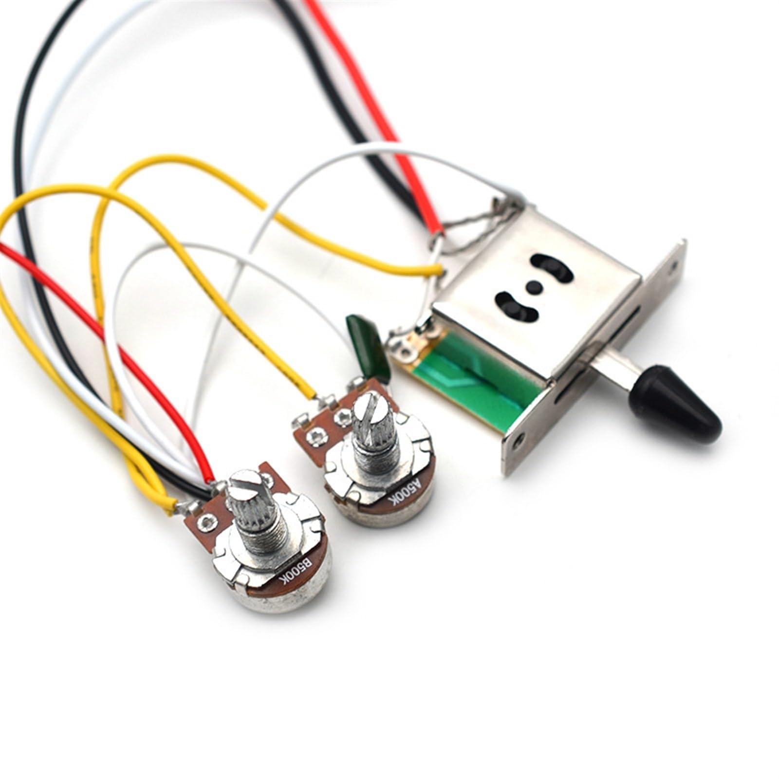 Przetworniki Do Gitary Elektrycznej HH Pełny Zestaw Przetworników Liniowych Z Potencjometrem Pasujące Do Gitary Elektrycznej ST Czarny(Black)