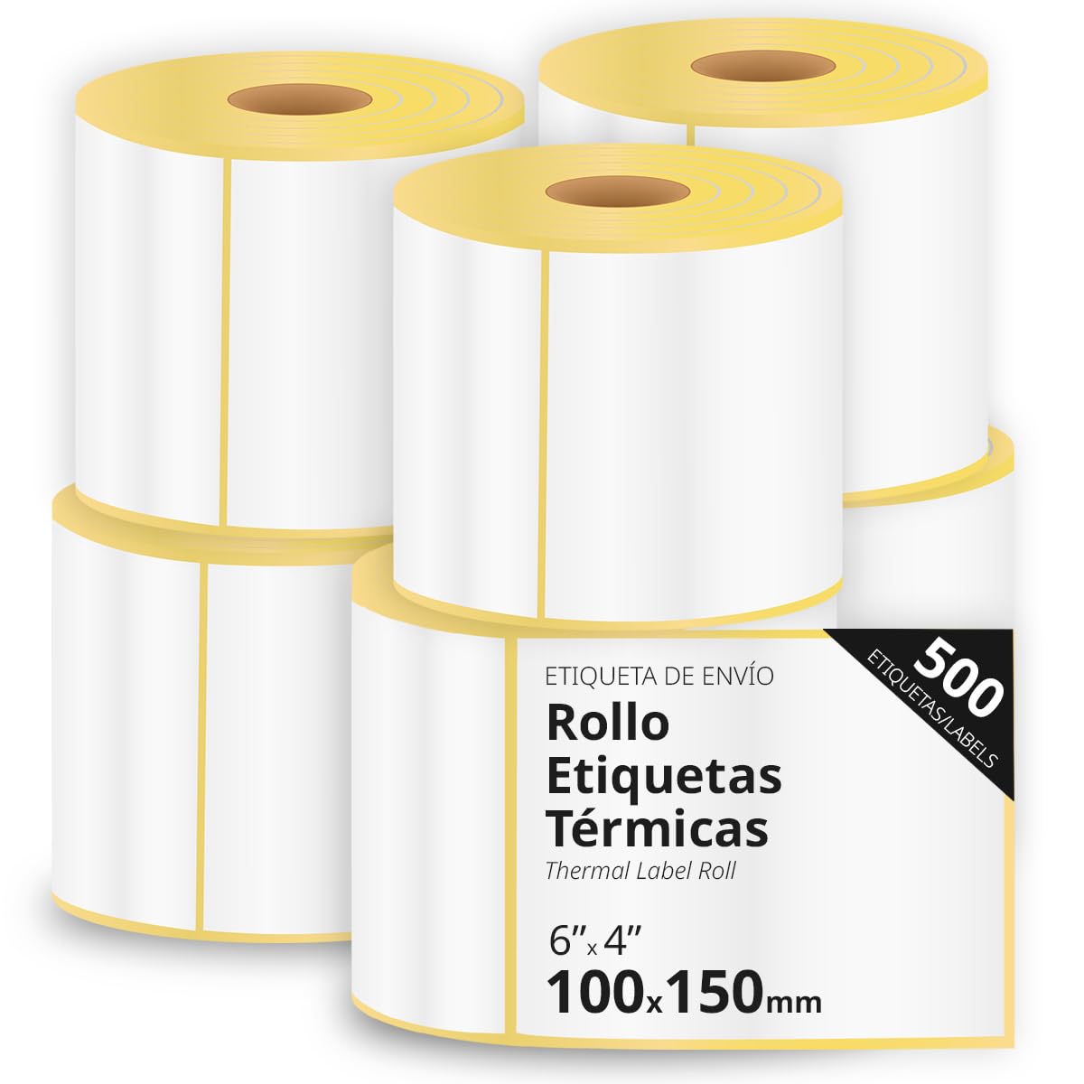 Etichette Termiche, Etichette Adesive Termiche per Stampante, Stampa e Personalizza le Tue Etichette per Spedizioni e Prodotti, Dimensioni Etichetta 100x150mm - Ofituria (6000 etichette)