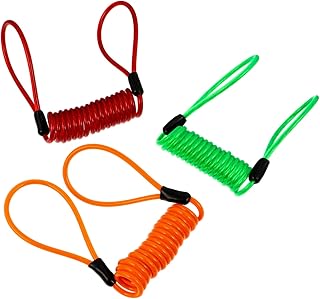 Reminder Lock Wire 3pcs Reminder Rope Disc Brake Lock Cable Bike Reminder Wire Plastic Disc Lock Multicolor Anti Lock Wire Lock Wire Reminder Bike Lock Wire