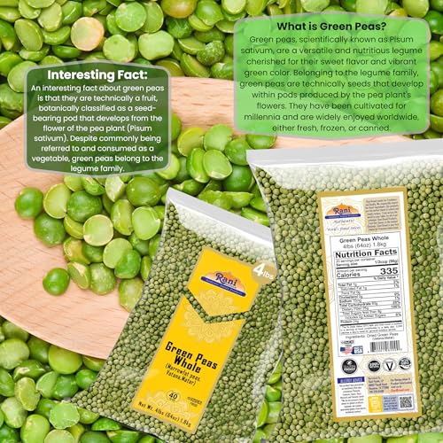 image for Rani Brand Authentic Indian Products Rani Green Peas Whole, Dried (Mar