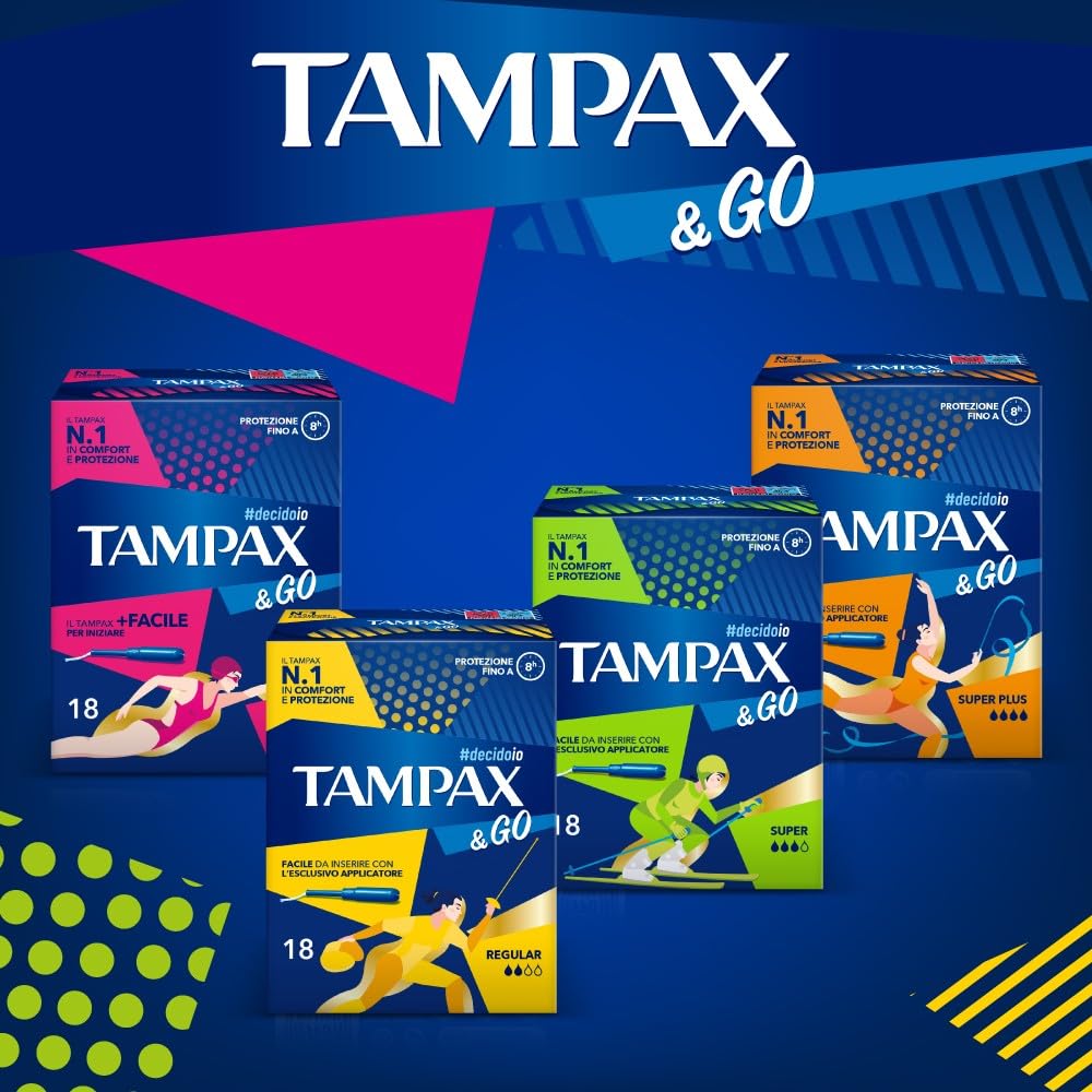 TAMPAX &GO SUPER x18