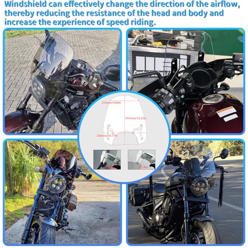 Wooga Motorcycle Flyscreen Windshield