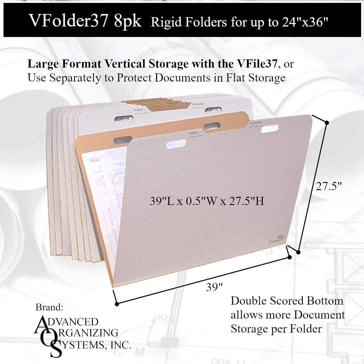 Amazon.com: Advanced Organizing Systems - The VFolder37 8pk for