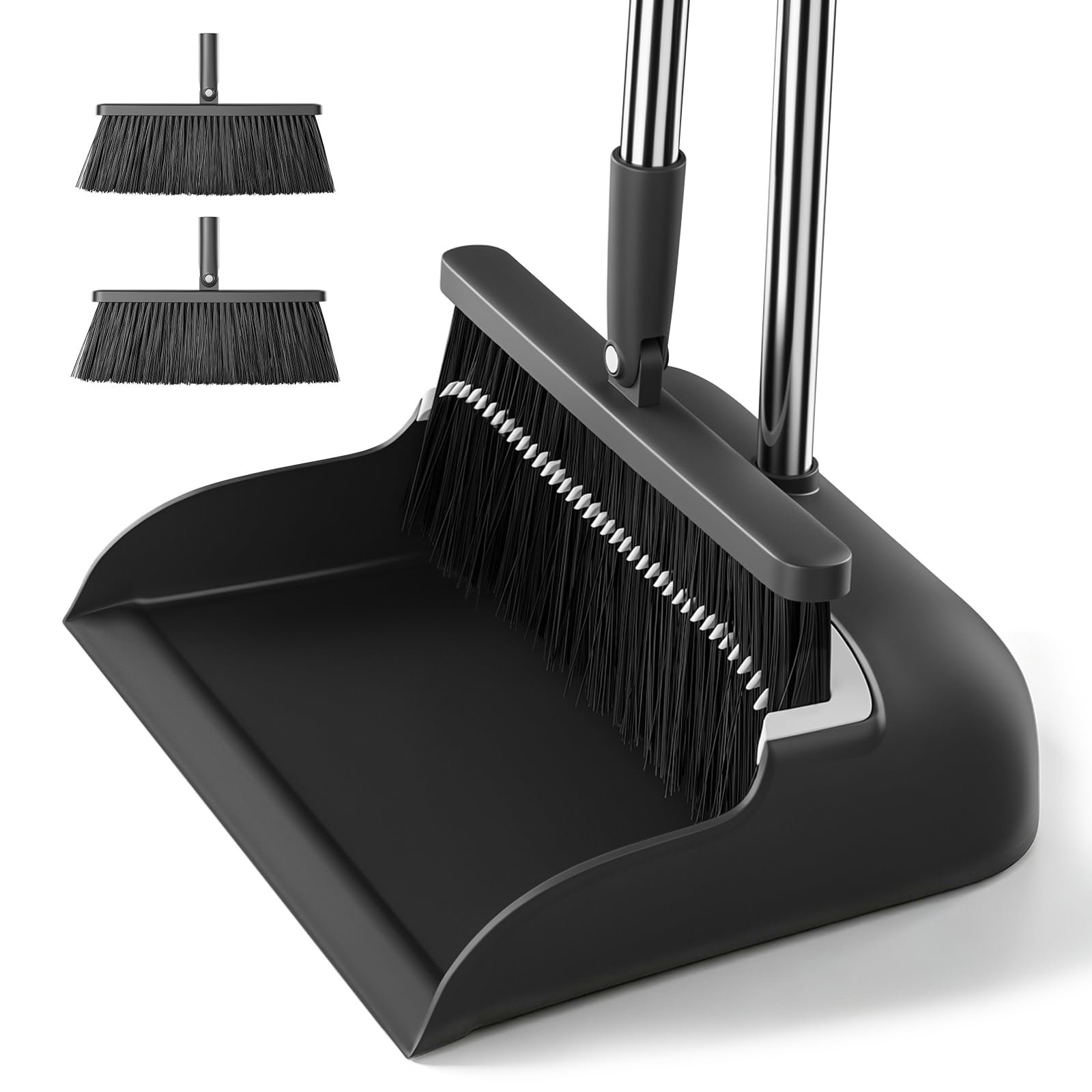 MOPALL Broom and Dustpan Set with 53" Long Handle