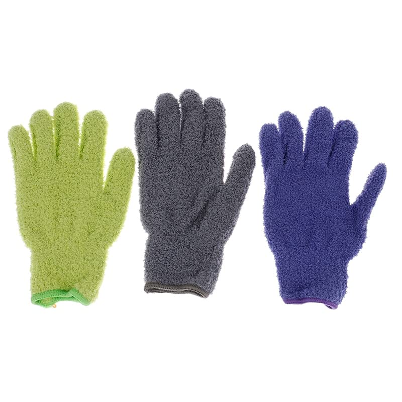 Manopla de lavado de coches, guante de coche, 1 par de guantes de limpieza de microfibra para limpiar el polvo de la ventana del coche, guantes de limpieza reutilizables, guantes de lavado de