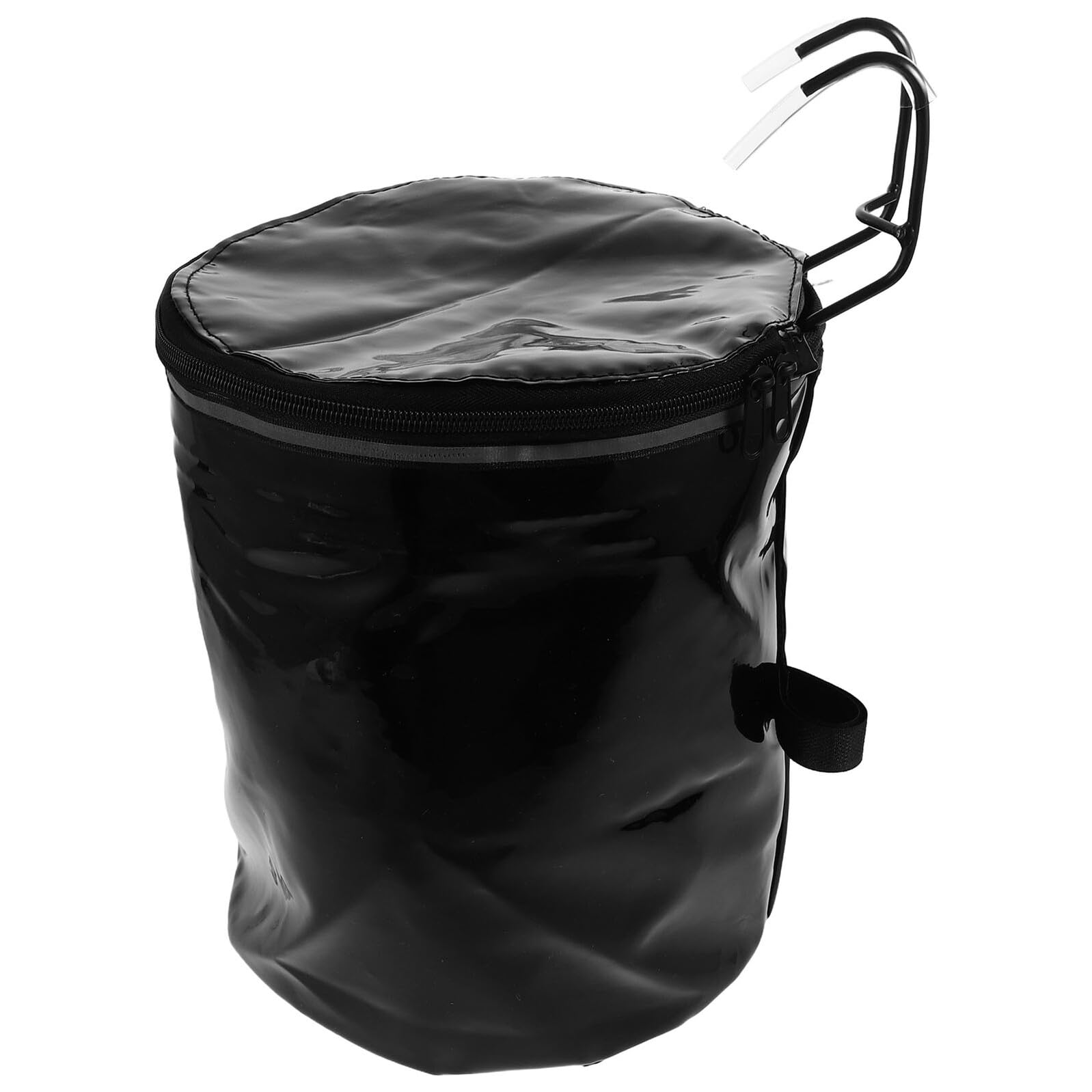 Cestino Anteriore in Tela con Zip per Bici Elettriche e Cruiser Borsa Portaoggetti Manubrio con Ganci e Striscia Riflettente per Spesa e Trasporto Quotidiano