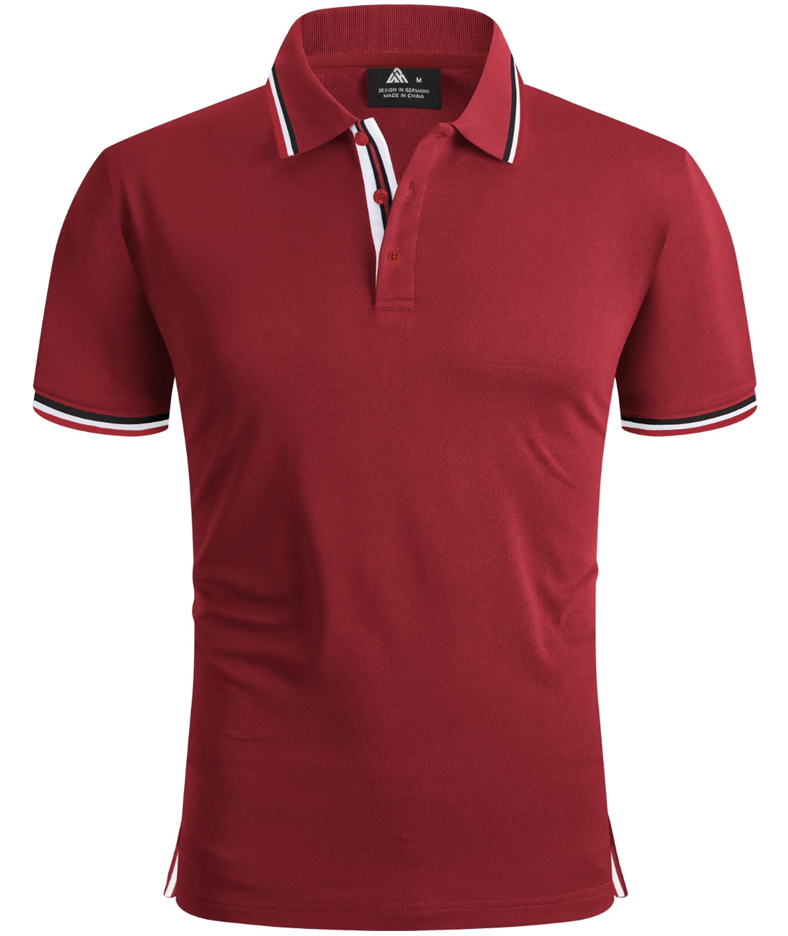 SwissWell Polo Uomo Manica Corta Asciugatura Rapida Traspirante Golf T-Shirt Tennis Polo Shirt Estiva per Uomo Sportiva Magliette