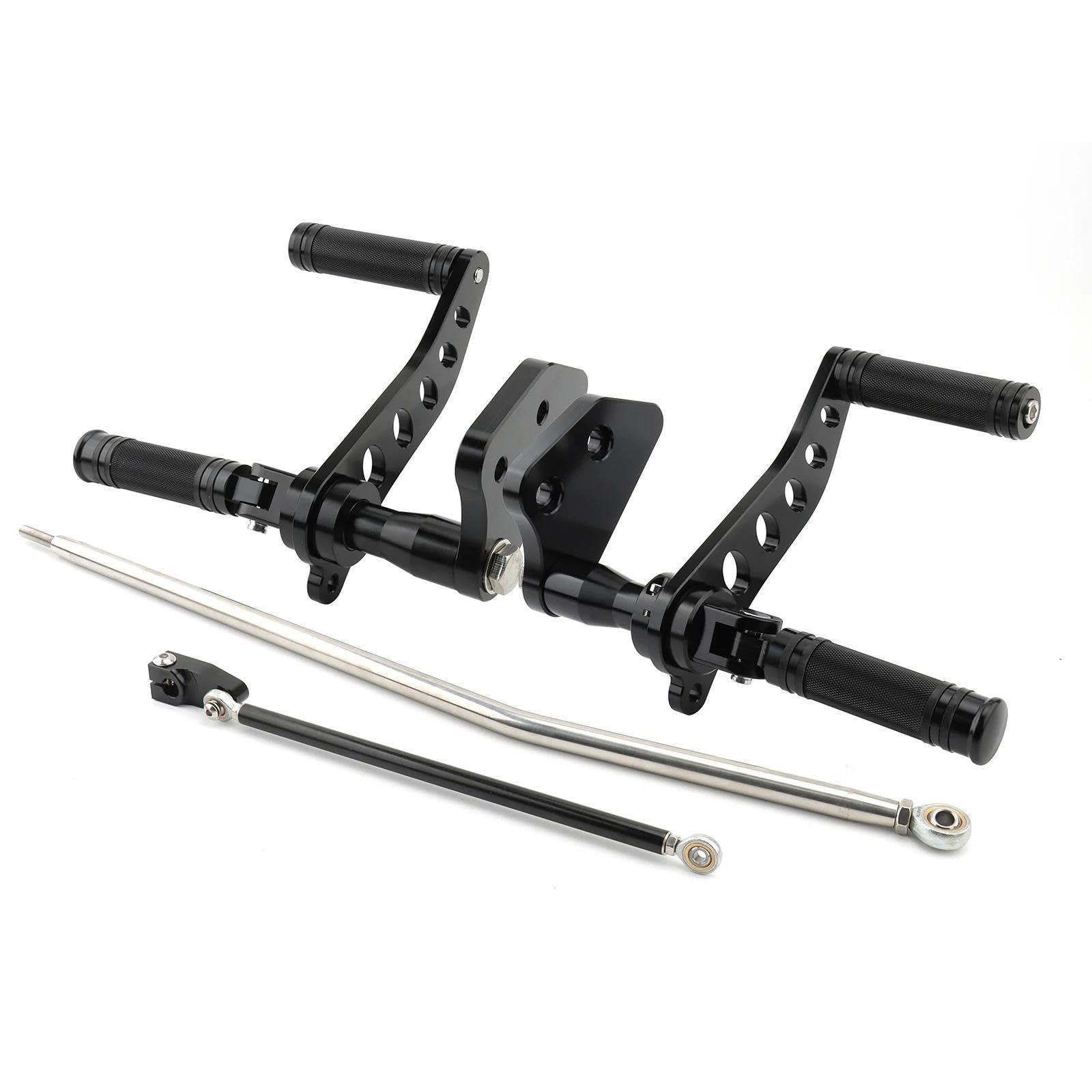 Leviers commandes avancées chromés Harley Dyna FXDB FXDF repose-pieds aluminium