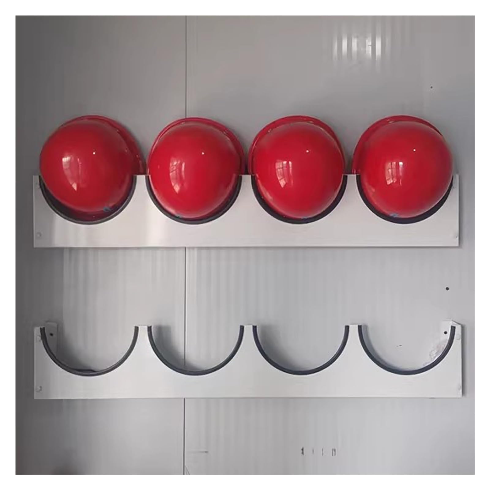Wall Mounted Hard Hat Rack Hanger Hook Safety Helmet Holder Organizer, Construction Worker Hard Hat Fixer Hard Hat Placement Hanging Rack Fall Protection Rack, For Workshop Of