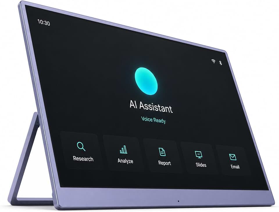 AI Companion Hub 15.6 in Voice AI Assistant for Work and Life | Voice-first desktop companion for research, reports, presentations, file sharing, translation, and calendar sync