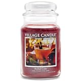 Mulled Cider Large Glass Apothecary Jar Scented Candle&comma; 21&period;25 oz&comma; Red