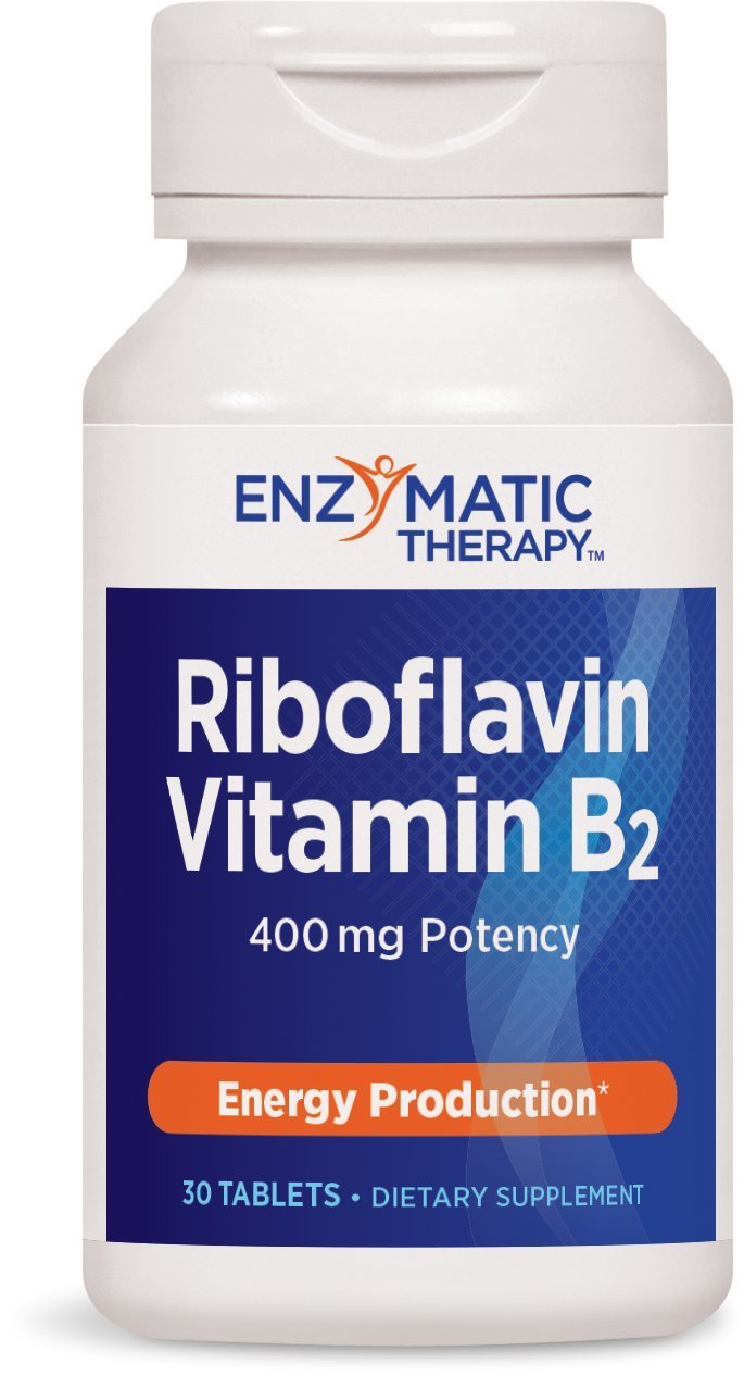 Nature's Way Riboflavin Vitamin B2, Supports Cellular Energy Production*, Vegan, 30 Tablets