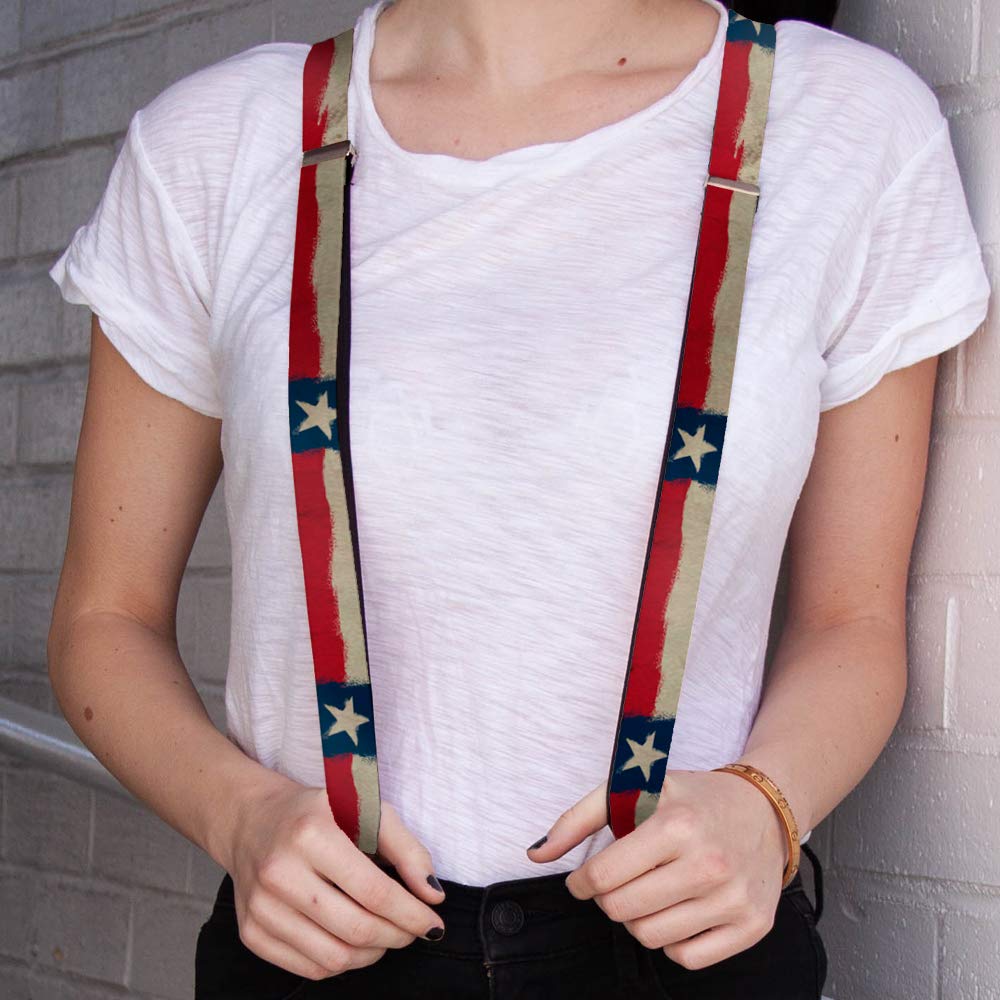 Buckle-Down Men's Suspender-Texas, Multicolor, One Size