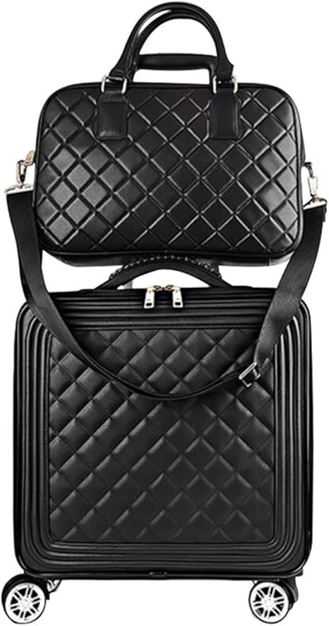 review feilario Travel Softside Upright Rugged Carry-On Luggage Sets with Spinner Wheels